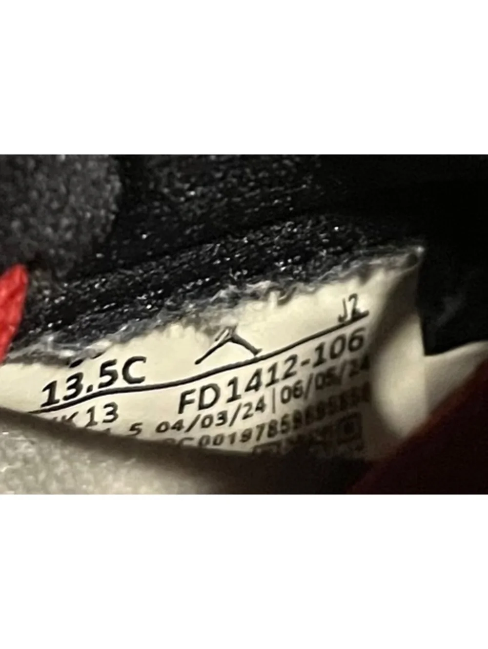 Nike Air Jordan 1 Retro High OG Black Toe Red White Sneakers